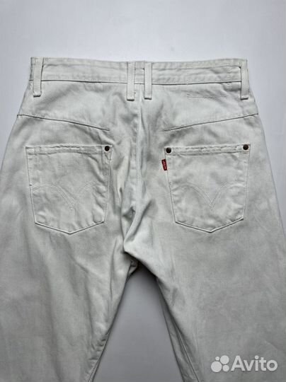 Джинсы Levis Engineered White Distressed W30 L34