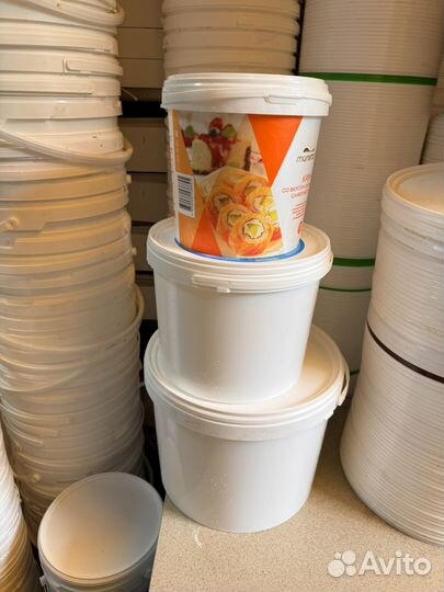 Ведро пластиковое с крышкой 10л 5л 3л