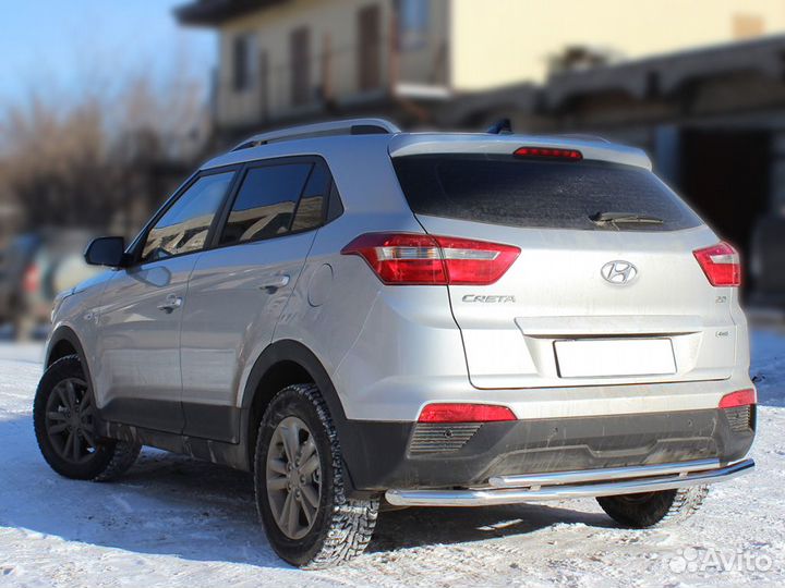 Защита заднего бампера Hyundai Creta