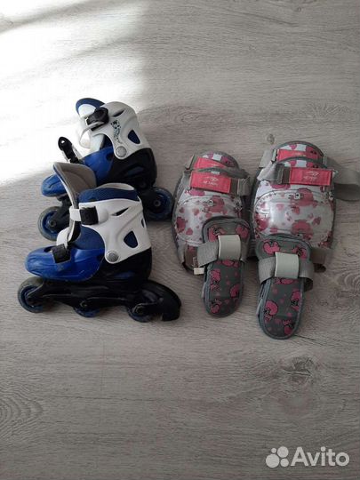 Роликовые коньки детские раздвижные