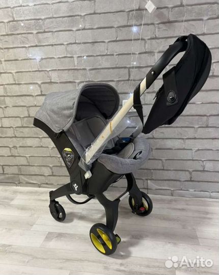 Коляска автокресло 4в1 (серый с комплектом)