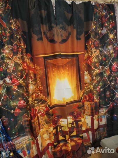 Шторы новогодние