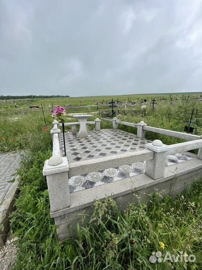 Работы по кладбищу плитка памятники ограды и т.д
