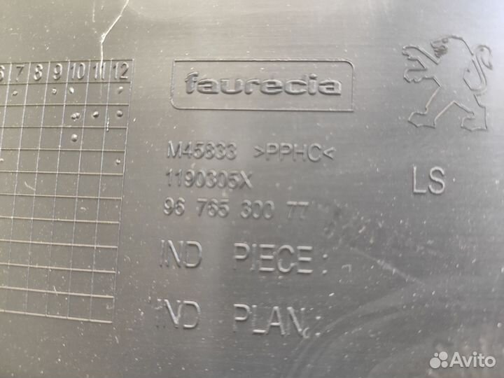 Обшивка двери задней левой Peugeot 408