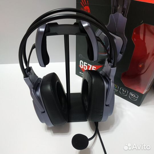 Игровые наушники Bloody G575 серые