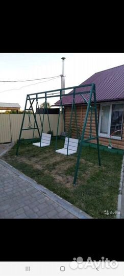 Садовые качели, столы скамейки