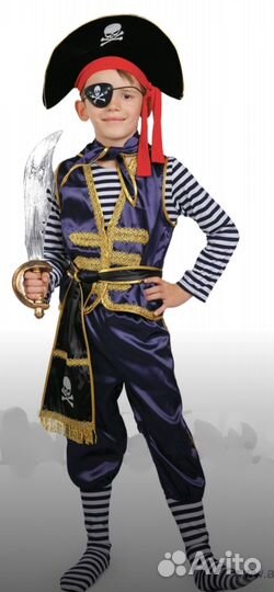 Костюм пирата, разбойника новый 134