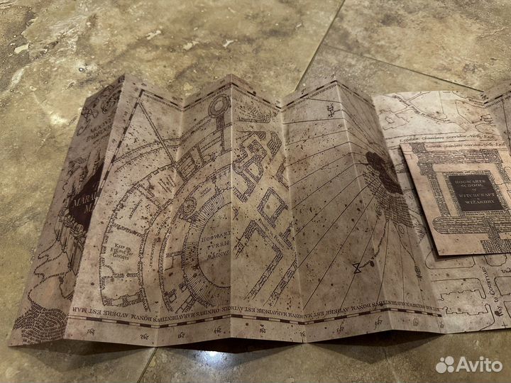 Карта Мародёров из Гарри Поттера новая potter