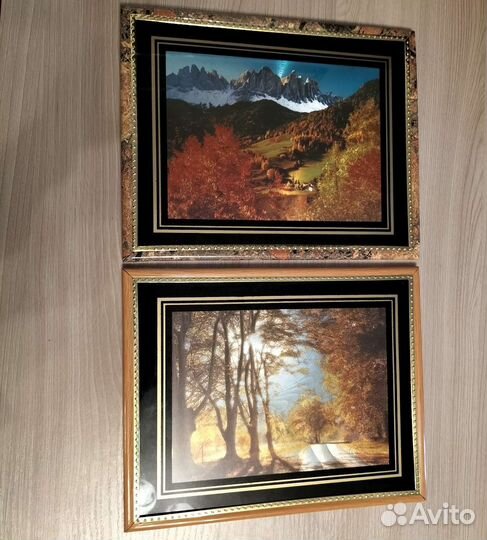 Картины панно переливающиеся Пейзаж Золотая осень