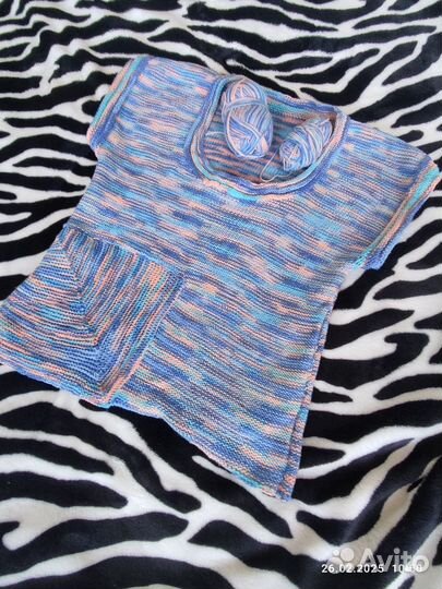 Пряжа для вязания(готовое изделие+моточки)