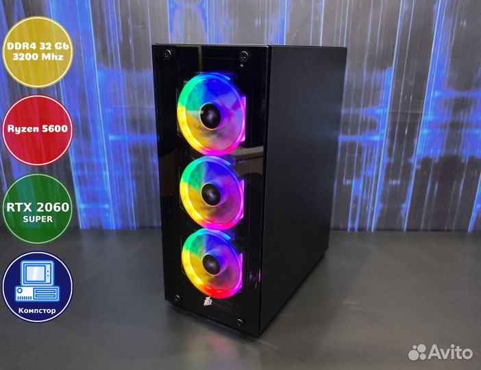 Системник игровой AMD5600-RTX2060SUP-32DDR4-KNX689503142-A520