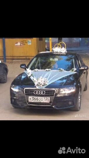 Свадебные украшения на машину