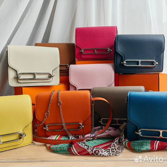 Сумка hermes натуральная кожа