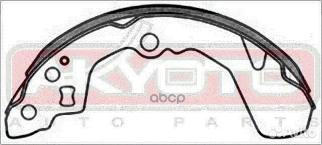 Колодки тормозные барабанные задние AKS-0032 AK