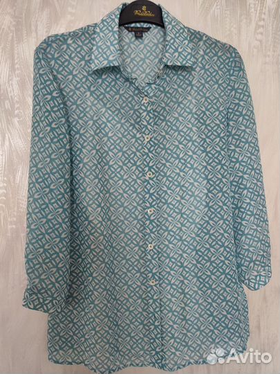 Brooks Brothers 100% шёлк женская блузка и топ, 46
