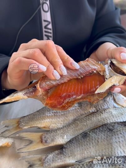 Вобла вяленая с икрой