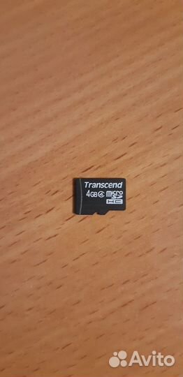 Карта памяти micro sd Transcend 4гб