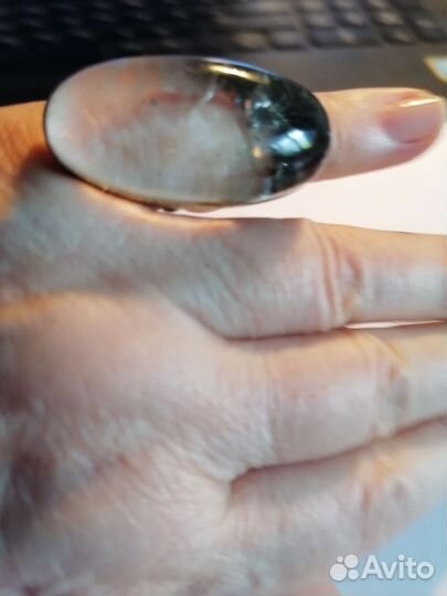 Кольцо с горным хрусталем