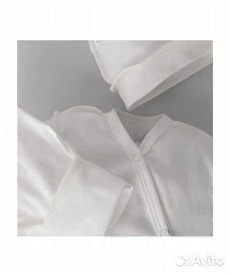 Комплект на выписку 4 предмета Сатин, лето