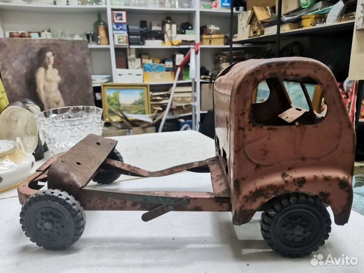 Машинка жестяная детская СССР (Ч)