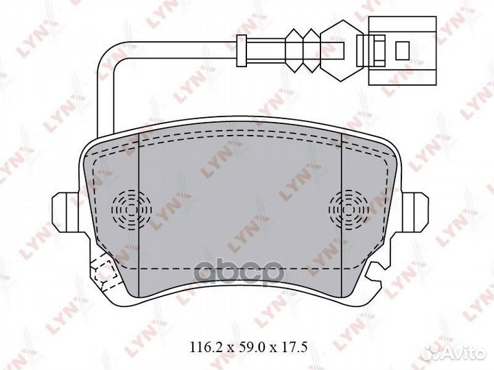 Колодки тормозные дисковые BD-8033 lynxauto
