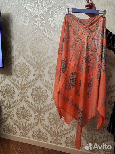 Этно шарф из натурального хлопка