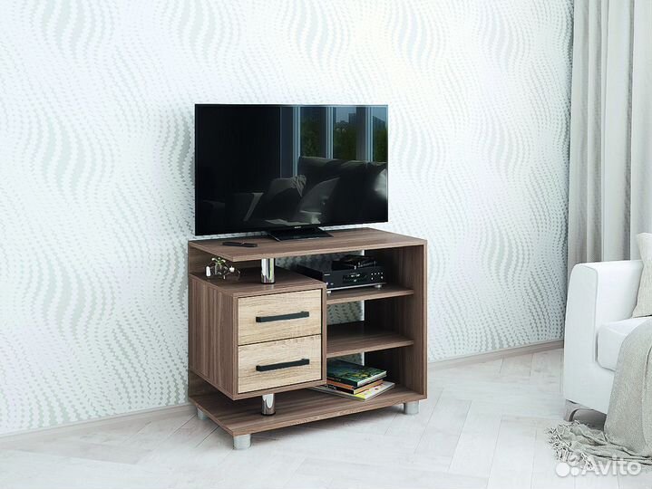 Тумба с полками современная на 800