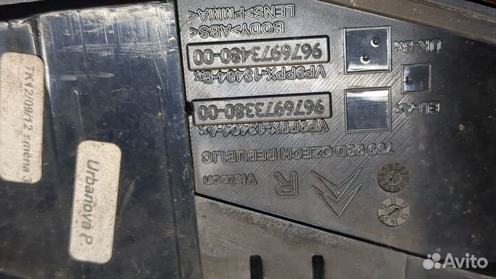 Фонарь (задний) правый Citroen DS3