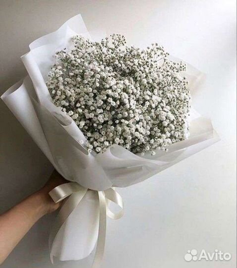 Букеты и композиции из гипсофиллы