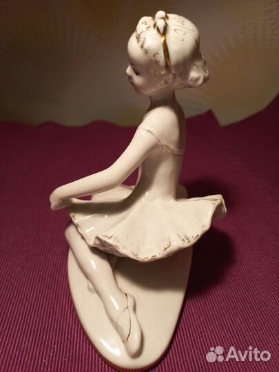 Статуэтка балерина СССР, фарфор,лфз