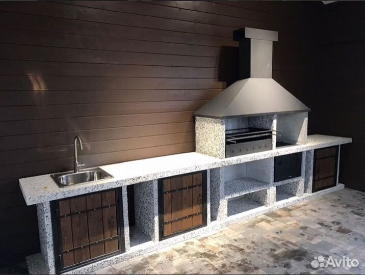 Барбекю комплекс, печь барбекю, гриль, мангал