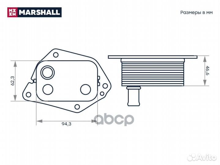 Радиатор масляный M4991099 marshall