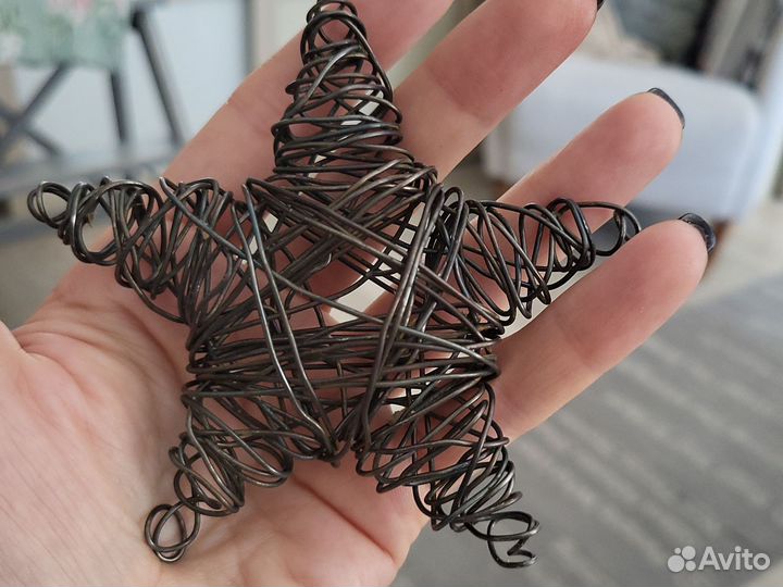 Звезда из проволоки. Декор