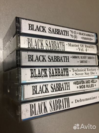 Аудиокассеты Black Sabbath