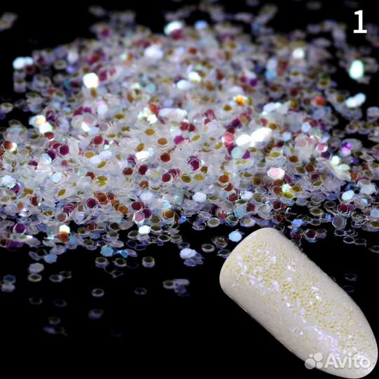 Продаю голографические блестки для ногтей