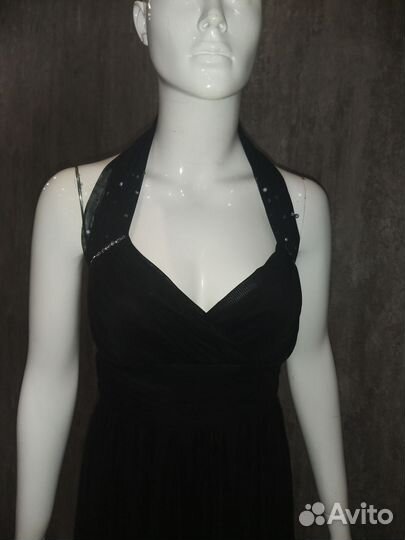 Черное вечернее платье 44-46