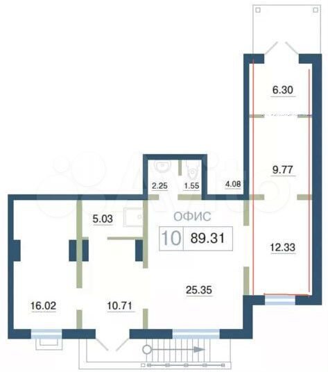 Свободного назначения, 22 м²