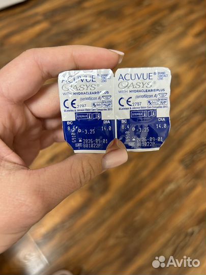 Линзы acuvue oasys - 3.25