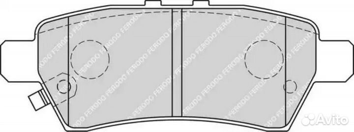 Ferodo FDB1882 Колодки тормозные nissan navara/pat
