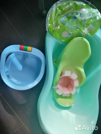 Горка для купания, сиденье, круг