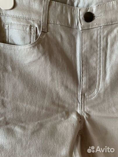 Новые брюки calzedonia под кожу серебро