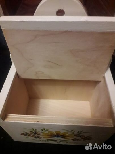 Солонка деревянная настенная выпуск 1990год