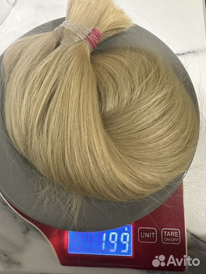 Продаю волосы для наращивания 190 гр- блонд