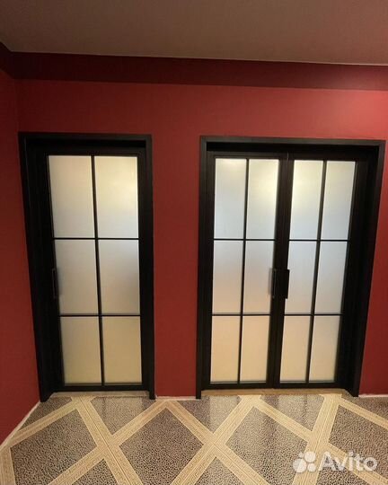 Перегородка из стекла под ключ