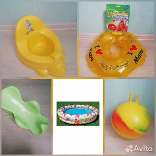 Горка для купания, горшок, круг