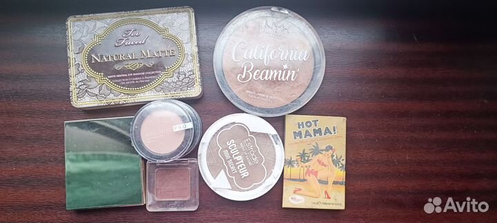Тени для век, румяна, скульптор б/у