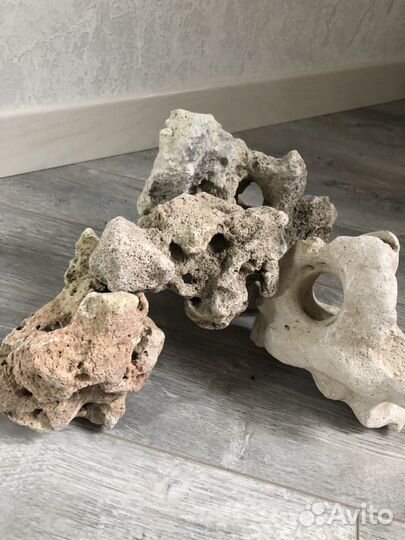 Грунт, декорация камни