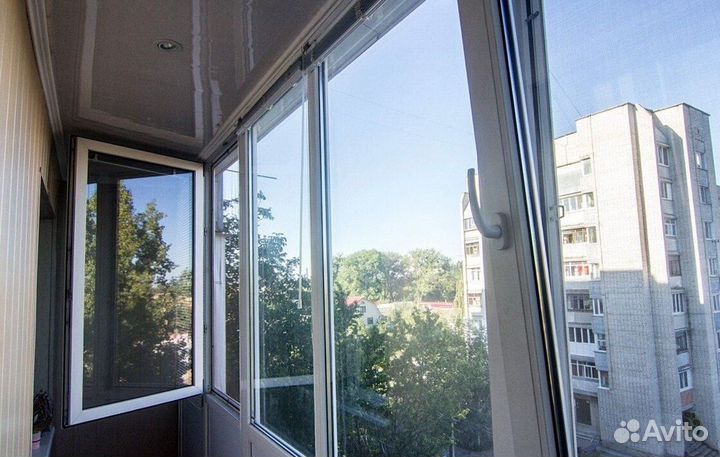 Остекление балконов и лоджий в рассрочку L1504