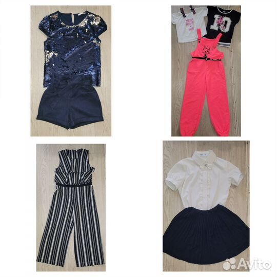 Вещи пакетом на девочку 7 - 8 лет