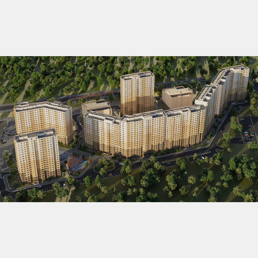 2-к. квартира, 61,9 м², 12/17 эт.